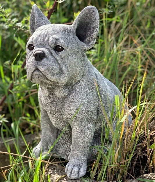 French Bulldog Statue Garden Decor