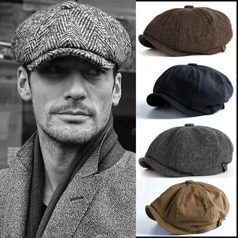 Beret Caps Octagonal Newsboy Cap